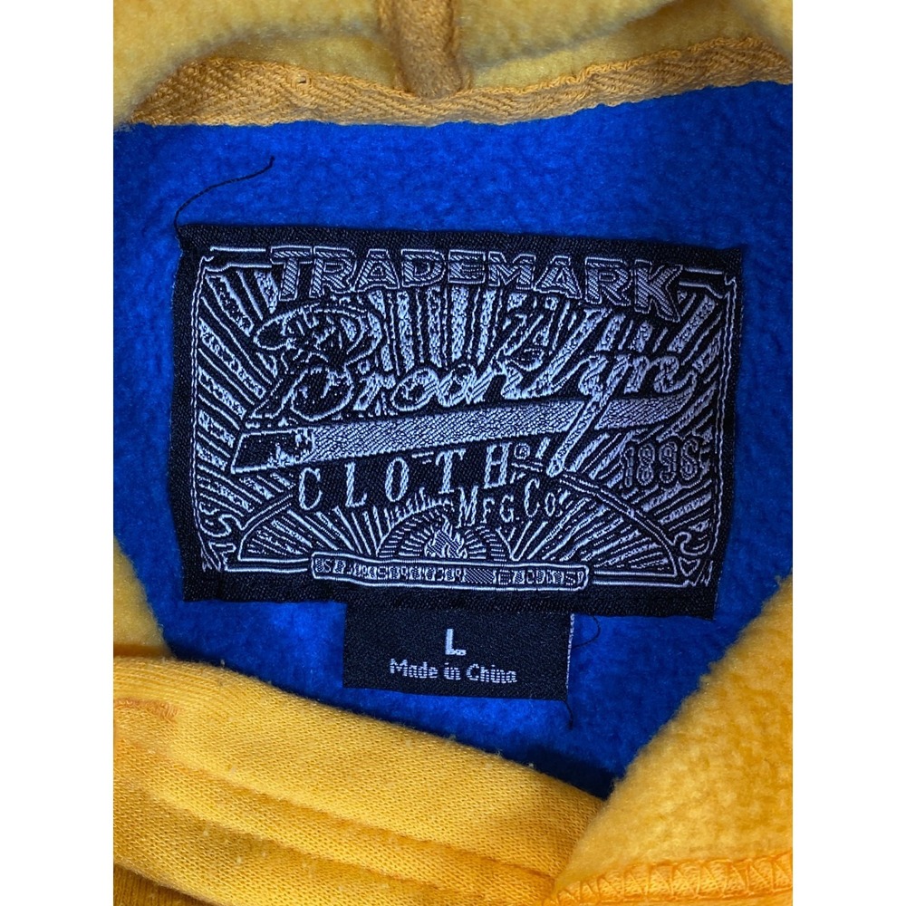 Brooklyn Cloth Legend Color Block Hoodie Sweatshirt Size L Blue Red Green Yellow - Picture 8 of 14